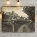 Farmhouse Name Sign by Tailored Canvases