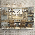 Farmhouse Themed We Got This Couple Sign by Tailored Canvases