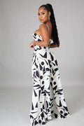 Fasheabe Abstract Shapes Print Pant Set by Fasheabe