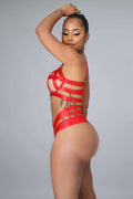 Fasheabe Feeling Sexy Teddy Set - Red by Fasheabe
