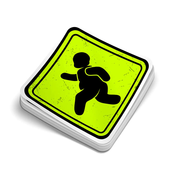 Fat Guy Crossing - Hard Hat Decal by Armed American Supply