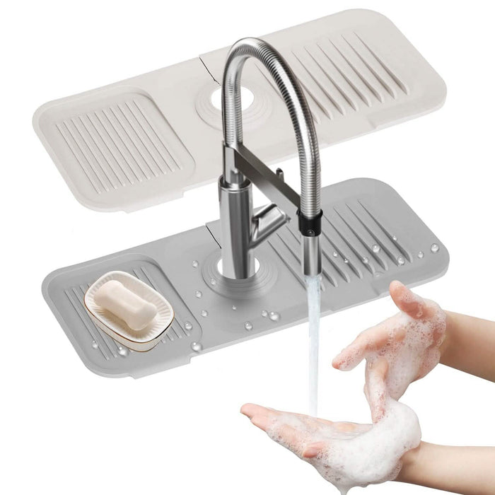 Faucet Splash Mat Sink Tray Water Drainage Pad Sponge Soap Holder by DailySale