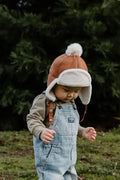 Faux Fur-Lined Kids Winter Hat | Windproof Toddler Trapper Hat by ozznekshoes