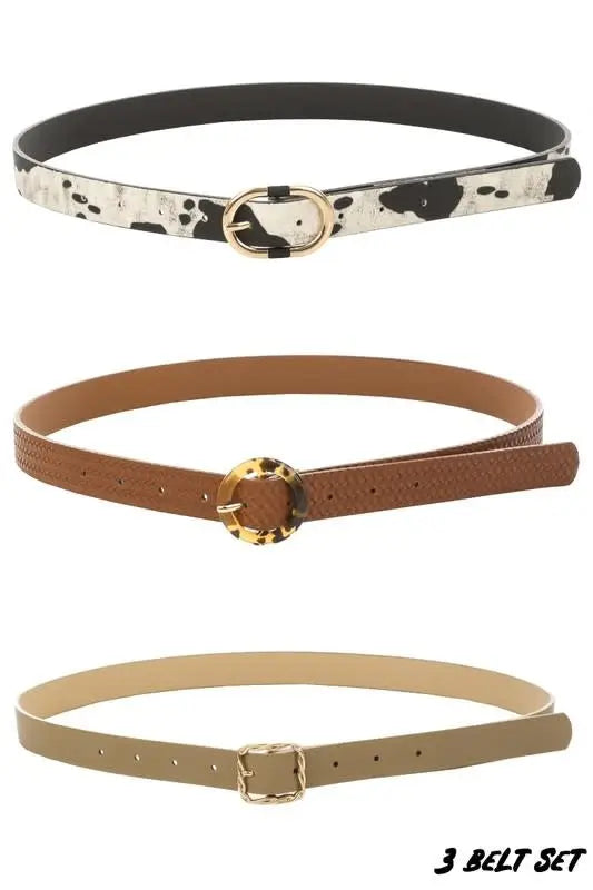 Faux Leather Belts by Boutique 23