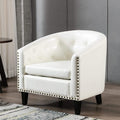 Faux Leather Club Chair Bucket Chair Upholstered Tub Chair by DailySale
