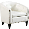 Faux Leather Club Chair Bucket Chair Upholstered Tub Chair by DailySale