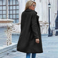 Faux Shearling Open-Front Longline Teddy Coat by DailySale