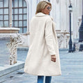 Faux Shearling Open-Front Longline Teddy Coat by DailySale
