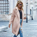 Faux Shearling Open-Front Longline Teddy Coat by DailySale