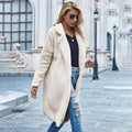 Faux Shearling Open-Front Longline Teddy Coat by DailySale