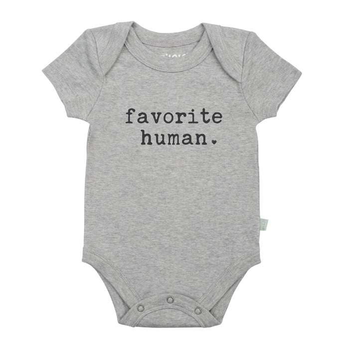 graphic bodysuit | favorite human (heather) by Finn + Emma