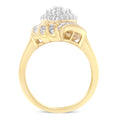 10K Yellow Gold Diamond Cocktail Ring (3/4 Cttw, I-J Color, I2-I3 Clarity) - Size 8 by Bids.com