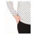 Nine West Long Sleeve Clip Dot Blouse, Size Medium by Vanessa Jane