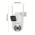 8MP Dual Lens WiFi PTZ Security Camera – Night Vision & Two-Way Audio by DailySale