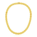 14k Yellow Gold Basket Weave Necklace by Bids.com