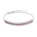 Ruby Tennis Bracelet by Fine Color Jewels