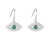 Emerald Evil Eye Earrings