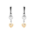 Citrine Heart Earrings by Fine Color Jewels