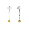 Citrine Open Hoop Earrings