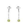 Peridot Open Hoop Earrings