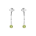 Peridot Open Hoop Earrings by Fine Color Jewels