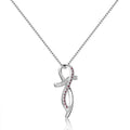 Ruby Cross Necklace by Fine Color Jewels