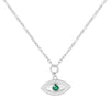 Emerald Evil Eye Necklace