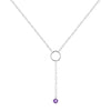 Amethyst Drop Necklace