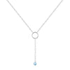 Blue Topaz Drop Necklace