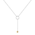 Citrine Drop Necklace by Fine Color Jewels
