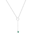 Emerald Drop Necklace by Fine Color Jewels