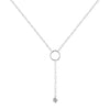 White Topaz Drop Necklace