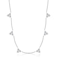 Moissanite Layering Necklace by Fine Color Jewels