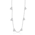 Moissanite Layering Necklace by Fine Color Jewels