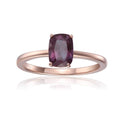 Alexandrite Cushion Solitaire Ring by Fine Color Jewels