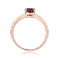 Alexandrite Cushion Solitaire Ring by Fine Color Jewels