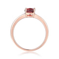 Pink Tourmaline Cushion Solitaire Ring by Fine Color Jewels