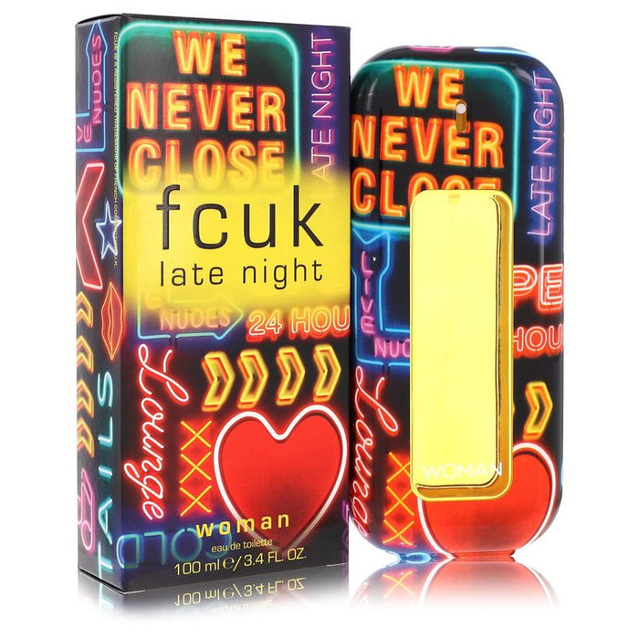 FCUK Late Night by French Connection Eau De Toilette Spray 3.4 oz for Women by Avera Group
