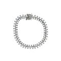 Cubic Zirconium Tennis Bracelet Sterling Silver by Bids.com