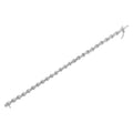 Sterling Silver Diamond Cluster Link Bracelet (1 cttw, I-J Color, I2-I3 Clarity) by Bids.com