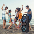 Portable Bluetooth Speaker with Subwoofer Bass, Dual 6.5" LED Woofers and Microphone by DailySale