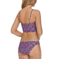 Raisins Pink Multi Sunshine Gypsy Reversible Lowrider Bikini Bottoms, Us Large by Vanessa Jane
