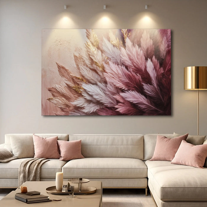 Feather Symphony Wall Art by Tailored Canvases