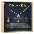 February 15th Aquarius Necklace by Dear Ava