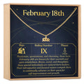 February 18th Aquarius Necklace by Dear Ava