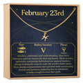 February 23rd Pisces Necklace by Dear Ava