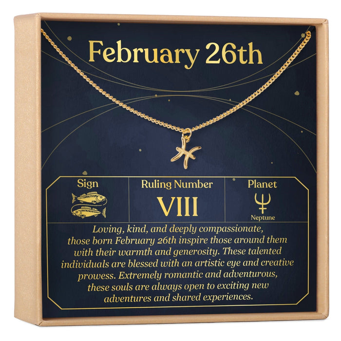 February 26th Pisces Necklace by Dear Ava