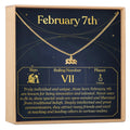 February 7th Aquarius Necklace by Dear Ava