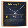 February 7th Aquarius Necklace by Dear Ava