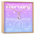 February Birthday Gemstone Necklace by Dear Ava